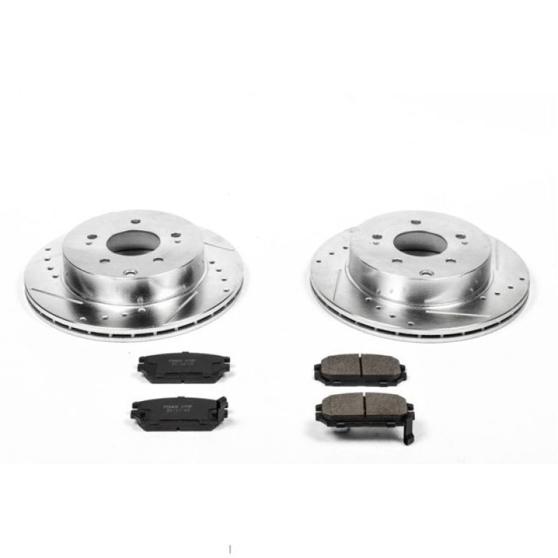 PowerStop k3079 | Power Stop 06-12 Mitsubishi Eclipse Rear Z23 Evolution Sport Brake Kit; 2006-2012