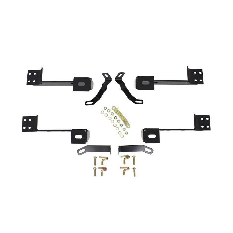 Westin 22-1065 | 99-14 Chevy Silv 2500/3500 Reg/Ext Cab Premier Oval Nerf Step Bar Mount Kit - Blk; 1999-2014