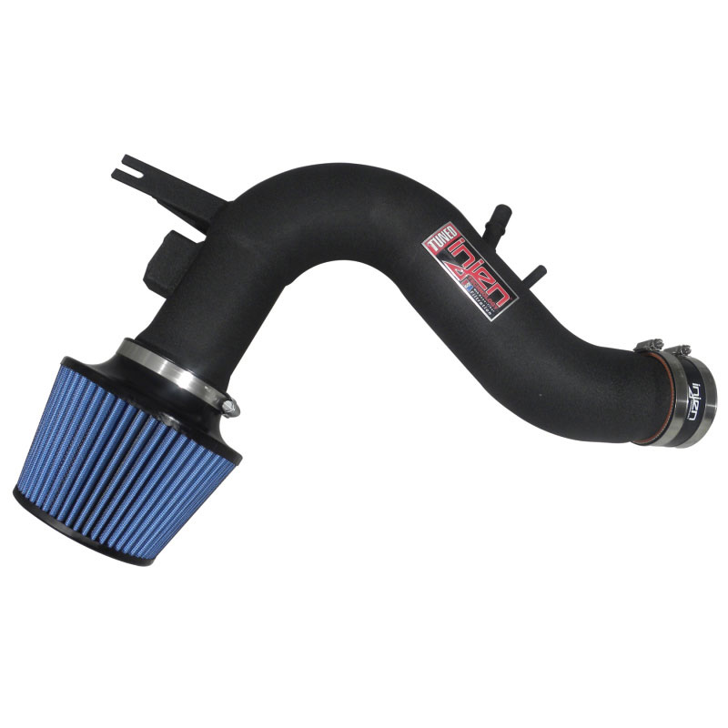 Injen PF9065WB | Power-Flow Air Intake Ford Flex 3.5L V6 Tuned, Air Intake sytem w/MR tech, Air Intake horns and Web Nano-Fiber Dry Filter, Wrinkle Black; 2009-2011