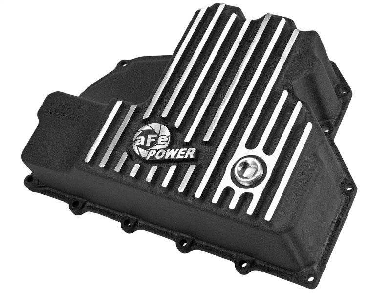 aFe 46-70282 | AFE Engine Oil Pan Black Machined; 14-16 Dodge RAM 1500 EcoDiesel 3.0L V6 (td); 2014-2016