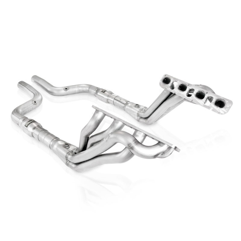 Stainless Works HM64HDRCAT | Dodge Charger 6.1L/6.2L/6.4L Hemi Headers with Catted Lead Pipes; 2006-2021