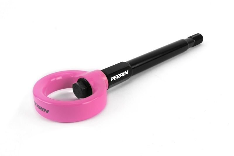 Perrin Performance pspbdy231hp | Perrin 08-14 Subaru WRX/STI Tow Hook Kit (Front) - Hyper Pink; 2008-2014