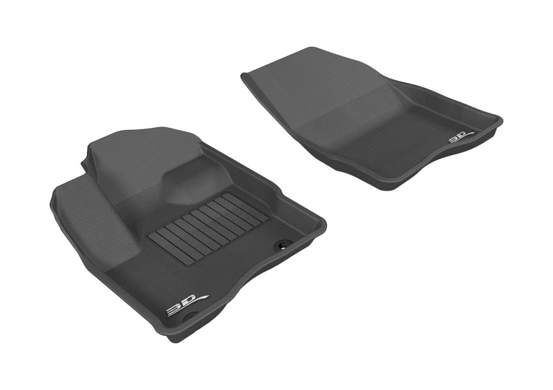 3D Maxpider l1fr01811509 | 3D MAXpider 2010-2019 Ford Taurus Kagu 1st Row Floormat - Black; 2010-2019