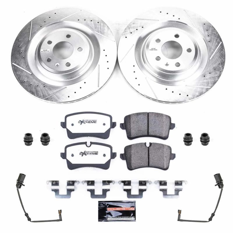 PowerStop k848626 | Power Stop 2018 Audi S8 Rear Z26 Street Warrior Brake Kit; 2018-2018