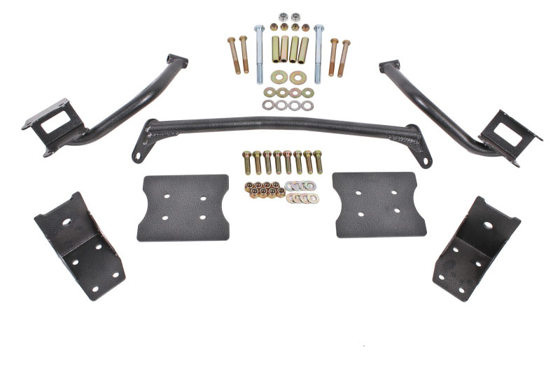 BMR Suspension tbr004h | BMR 79-04 Fox Mustang Torque Box Reinforcement Plate Kit(TBR005H And TBR003H) - Black Hammertone; 1979-2004