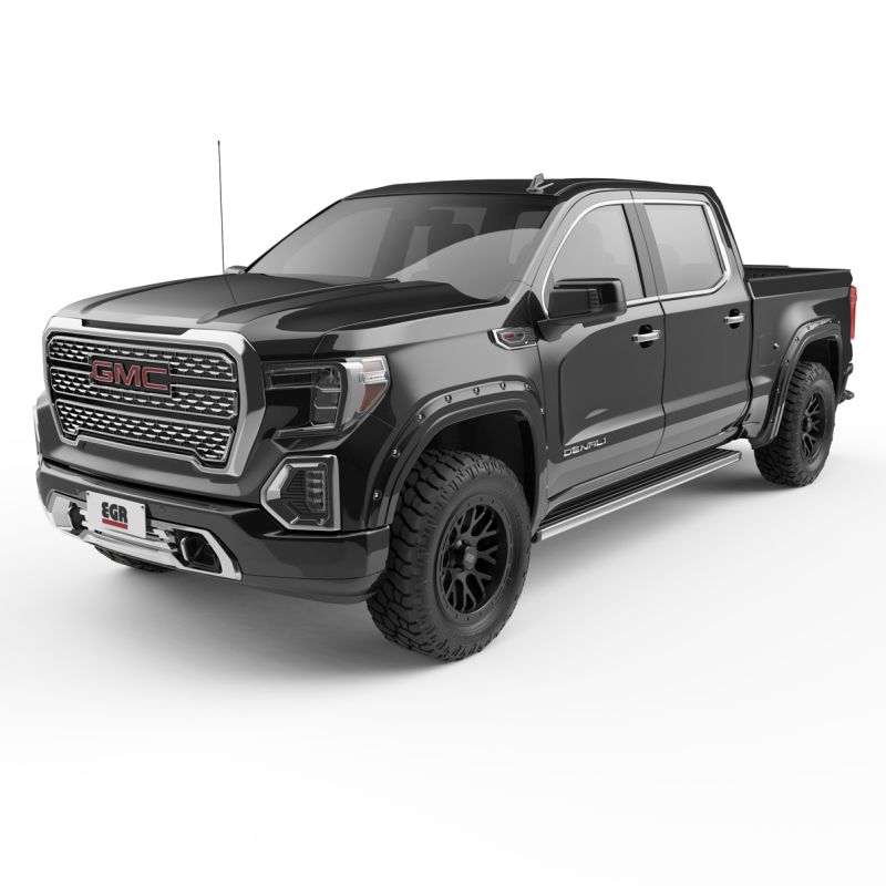 EGR 791794gba | 19-23 Gmc Sierra 1500 Painted To Code Traditional Bolt-On Look Fender Flares Black Set Of 4; 2019-2023