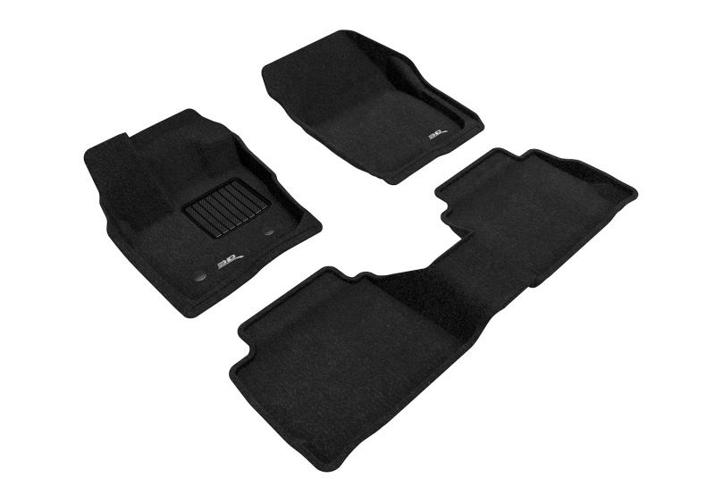 3D Maxpider l1fr10904709 | 17-20 Ford Fusion Elegant 1st 2nd Row - Floor Mat Set (Black); 2017-2020