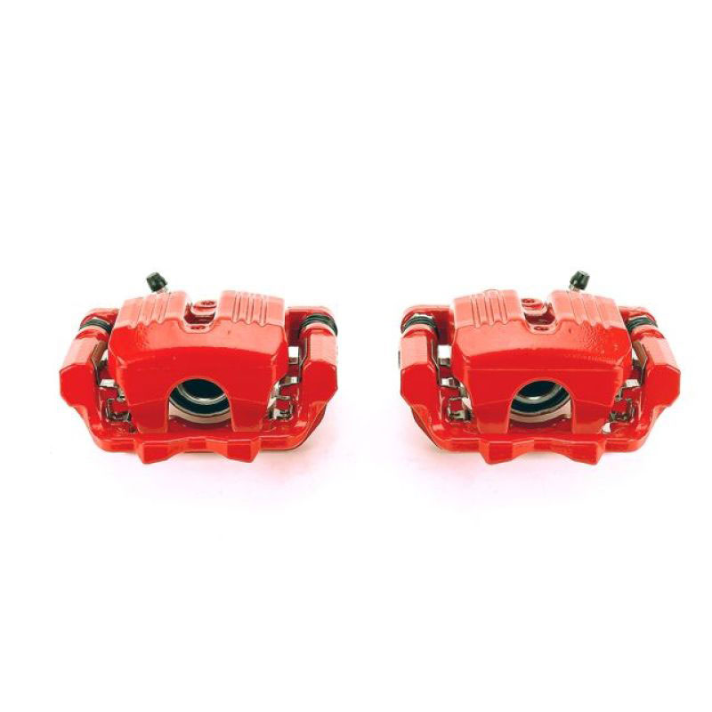 PowerStop s3190 | Power Stop 05-12 Acura RL Rear Red Calipers w/Brackets - Pair; 2005-2012