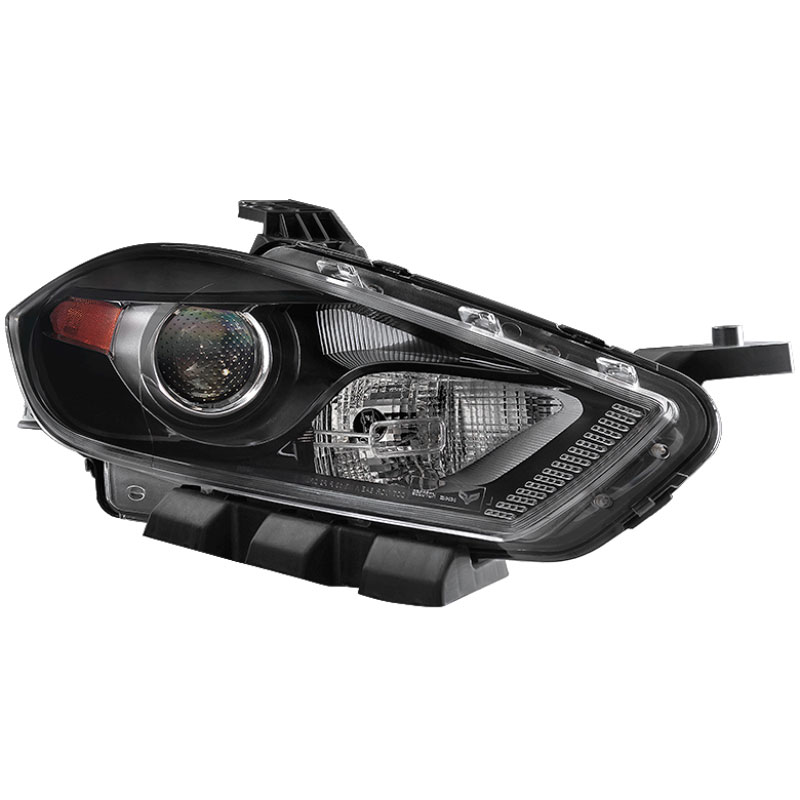 SPYDER 9035166 | xTune Dodge Dart 13-15 Passenger Side Projector Headlight - OEM Right - Black HD-JH-DDART13-H-OE-R; 2013-2015