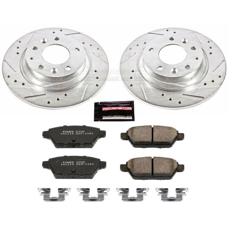 PowerStop k2450 | Power Stop 06-12 Ford Fusion Rear Z23 Evolution Sport Brake Kit; 2006-2012