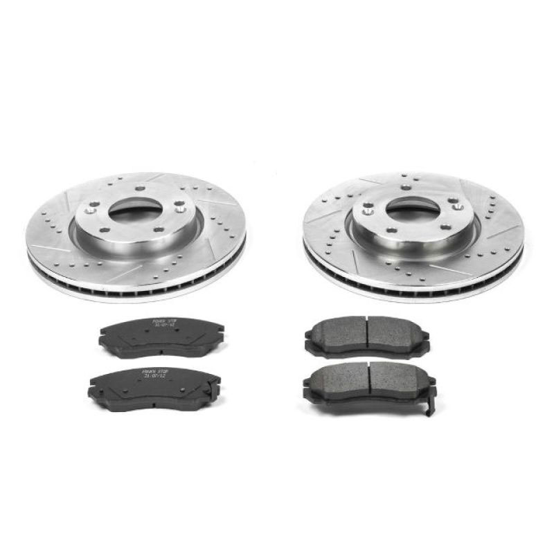 PowerStop k163 | Power Stop 04-06 Hyundai Tiburon Front Z23 Evolution Sport Brake Kit; 2004-2006