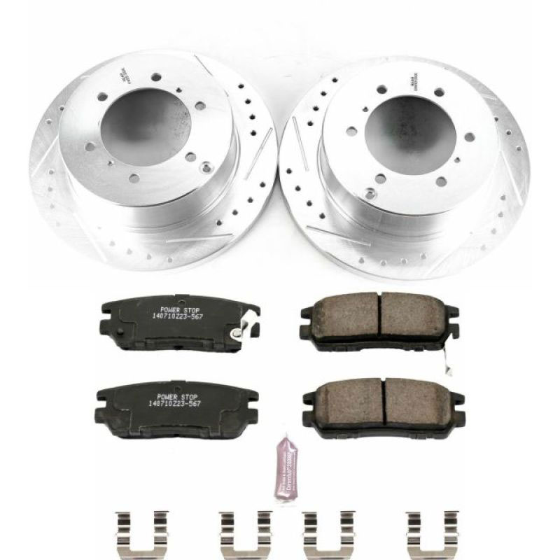 PowerStop k5022 | Power Stop 91-00 Mitsubishi Montero Rear Z23 Evolution Sport Brake Kit; 1991-2000