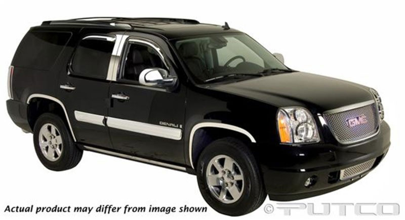 Putco 405625 | 07-14 GMC Yukon w/o Side Molding DH/FTC/HL/MC/RH//TL/WH Chrome Trim Accessory Kits; 2007-2014