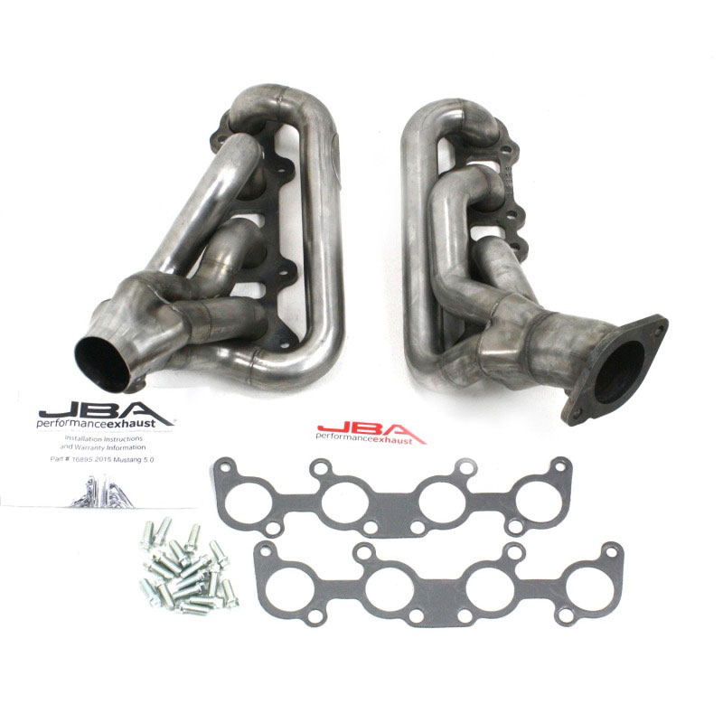 JBA 1689s | 15-20 Ford Mustang 5.0L Coyote 1-3/4in Primary Raw 409SS Cat4Ward Header; 2015-2020