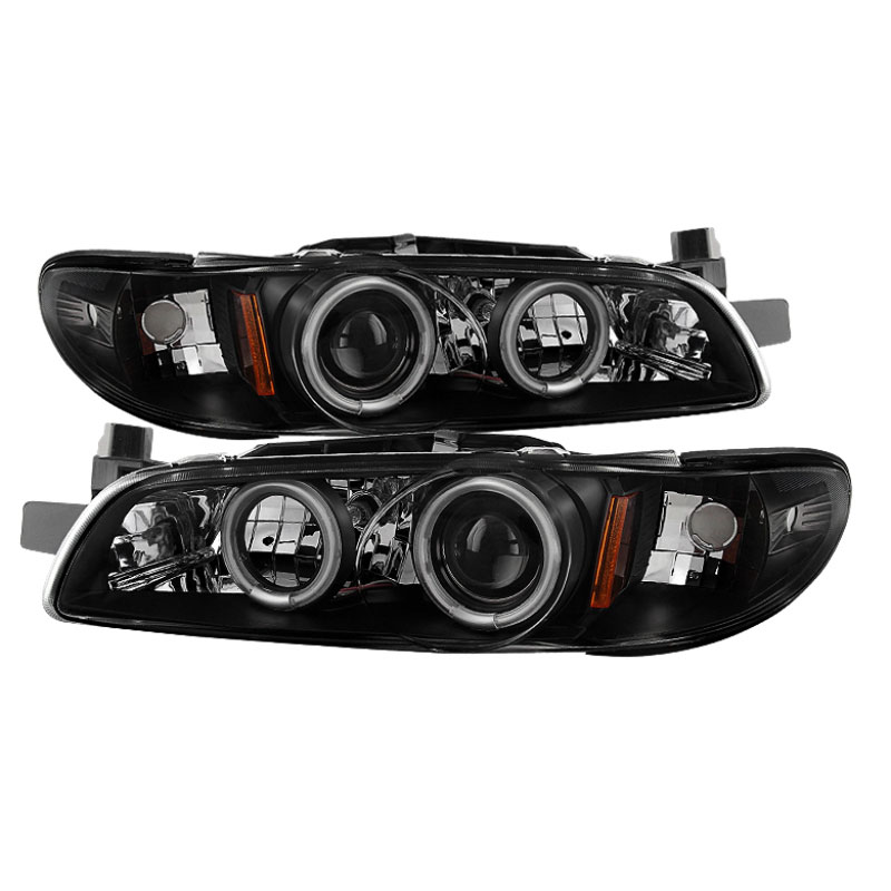 SPYDER 5011695 | Spyder Pontiac Grand Prix 1PC CCFL Projector Headlights - Black - (PRO-YD-PGP97-1PC-CCFL-BK); 1997-2003