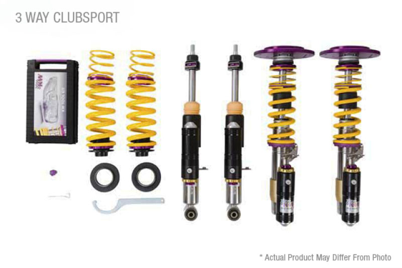 KW 39771277 | Porsche Turbo Coupe Convertible w/ PDCC Clubsport Coilover Kit 3-Way; 2014-2019