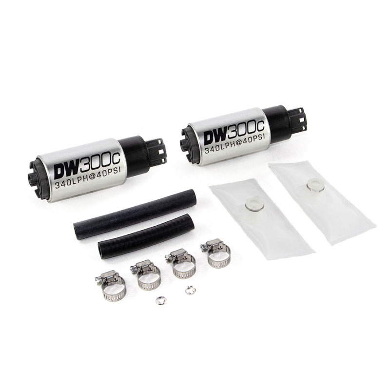 DeatschWerks 9-307-1013 | 340lph DW300C Compact Fuel Pump w/ 99-04 Ford Lightning Set Up Kit (w/o Mounting Clips); 1999-2004