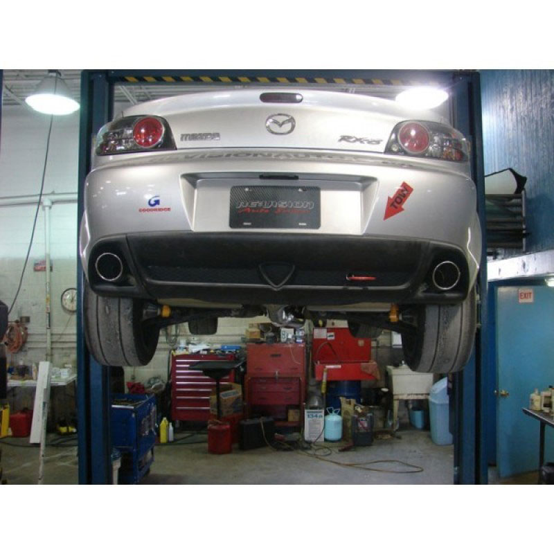 Turbo XS RX8-CBE | TurboXS Cat back Exhaust System Mazda RX8; 2003-2011