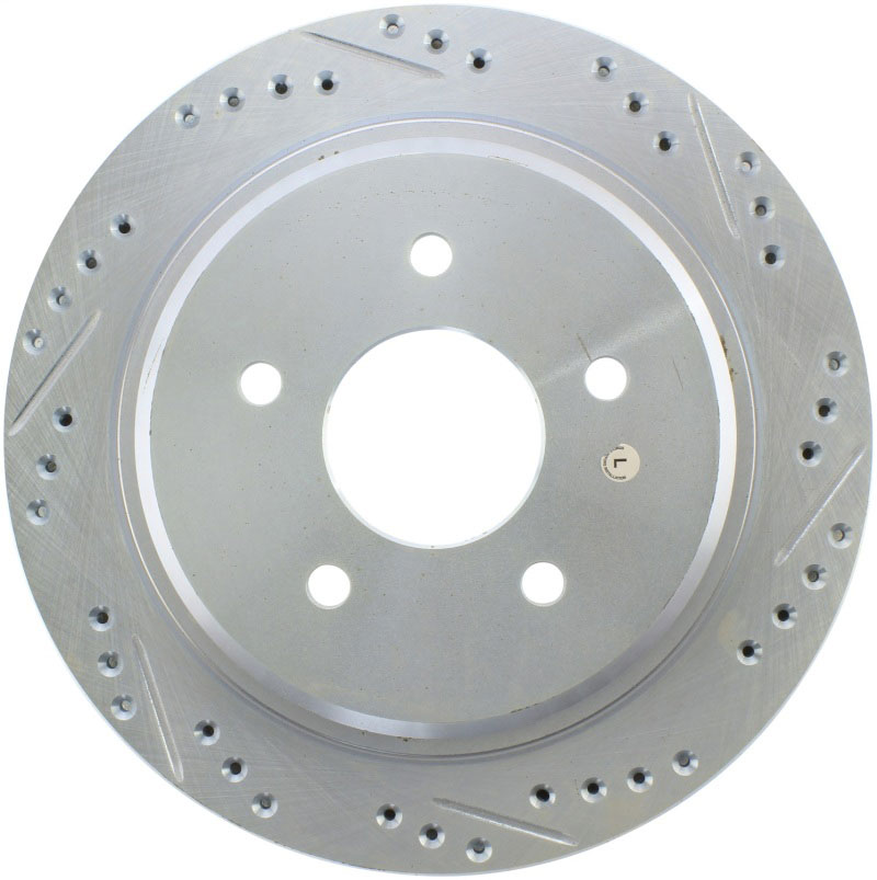 Stoptech 227.62061L | StopTech Cadillac XLR Select Sport Drilled/Slotted Rotor, Rear Left; 2004-2009