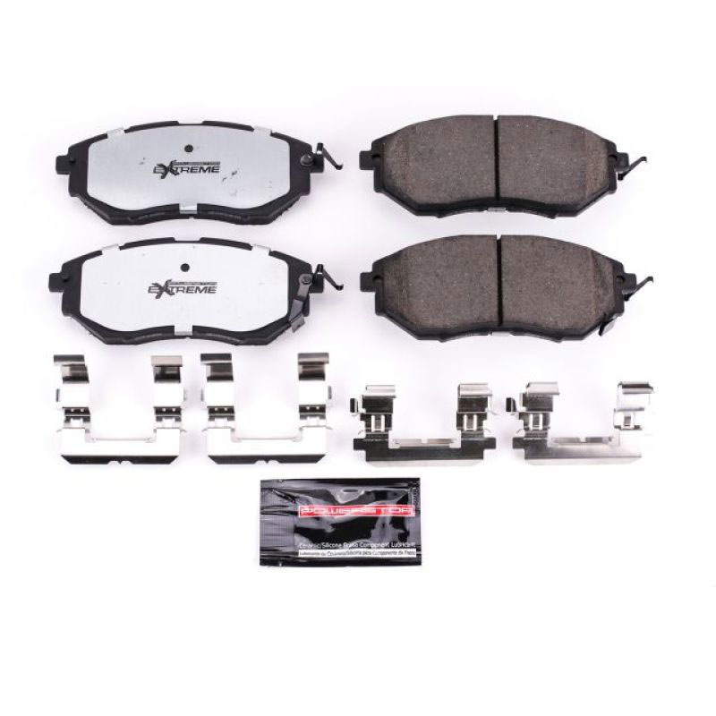 PowerStop z26-1078 | Power Stop 06-07 Subaru B9 Tribeca Front Z26 Extreme Street Brake Pads w/Hardware; 2006-2007