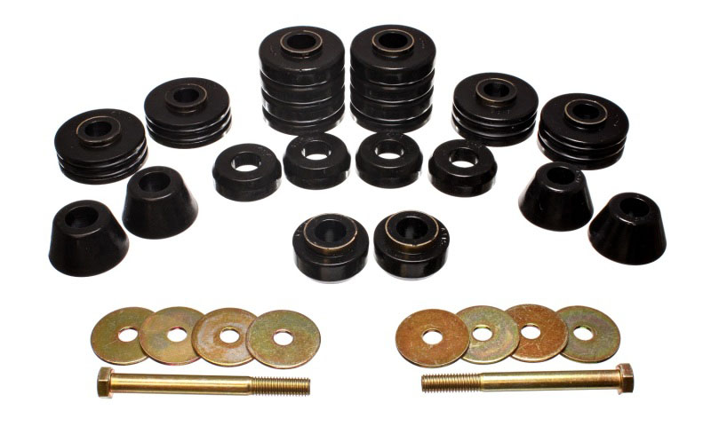 Energy Suspension 3.4140g | Black Body Cab Mount Set for 73-80 GM C/K-10/20/30 C/K1500/2500/3500; 1973-1980