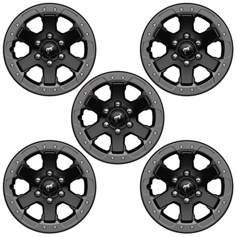 Ford Racing m-1007k-dc178b | 21-23 Bronco 17inx8in Badlands Bead Lock Capable Wheel Kit; 2021-2024