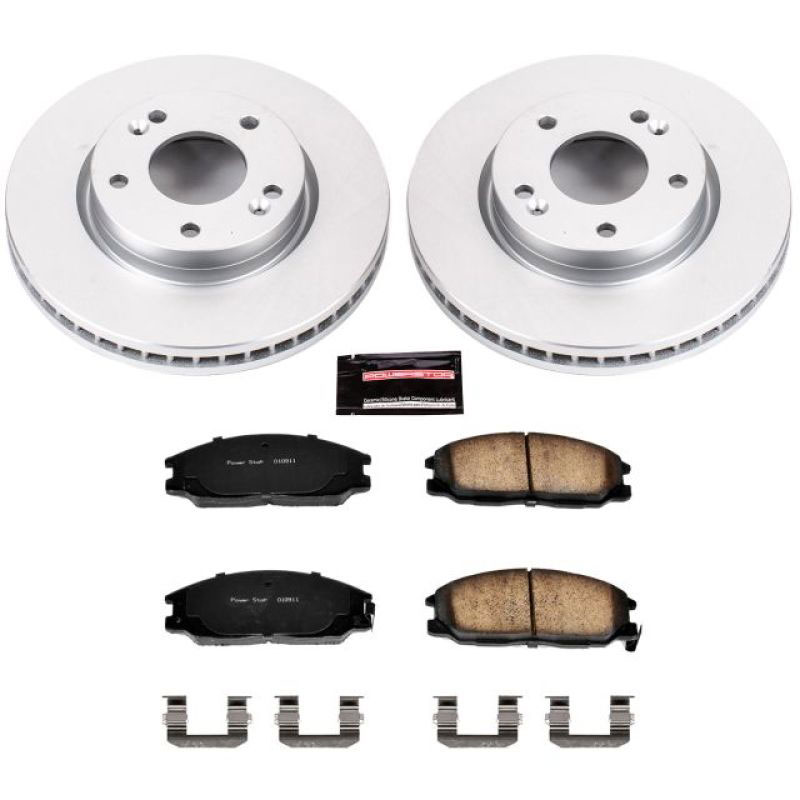 PowerStop crk5251 | Power Stop 01-05 Hyundai Santa Fe Front Z17 Evolution Geomet Coated Brake Kit; 2001-2005