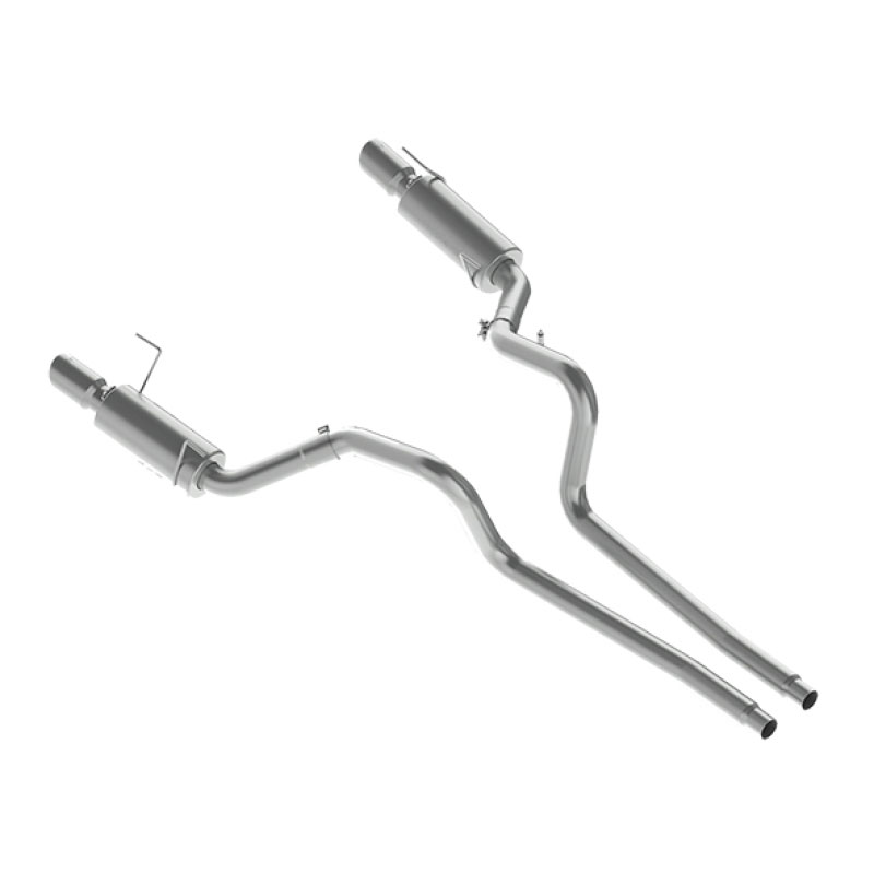 MBRP s7269409 | 05-09 Ford Shelby GT500 / GT Dual Split Rear Street Version 4in Tips T409 Exhaust System; 2005-2009