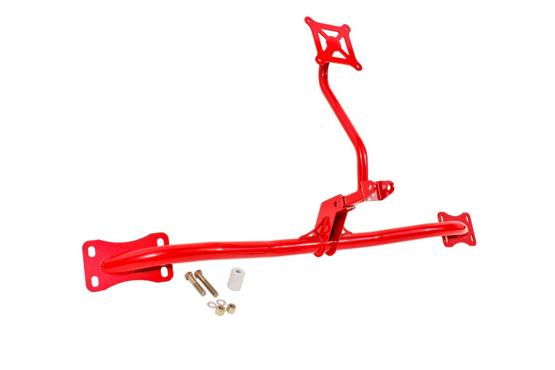 BMR Suspension pm001r | BMR 05-14 S197 Mustang Bolt-On Parachute Mount - Red; 2005-2014