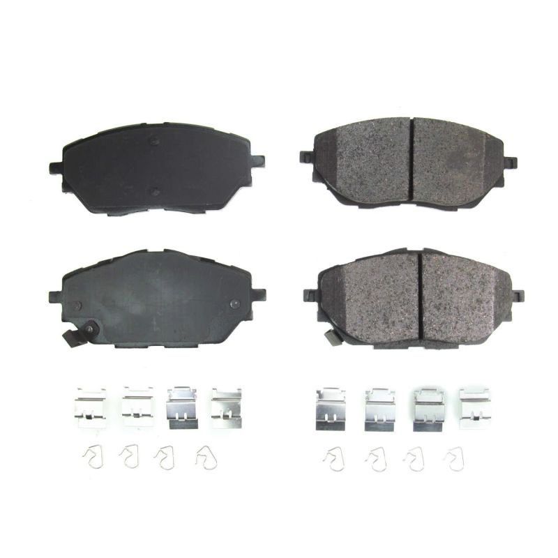 PowerStop 172065 | Power Stop 18-19 Toyota C-HR Front Z17 Evolution Ceramic Brake Pads w/Hardware; 2018-2019