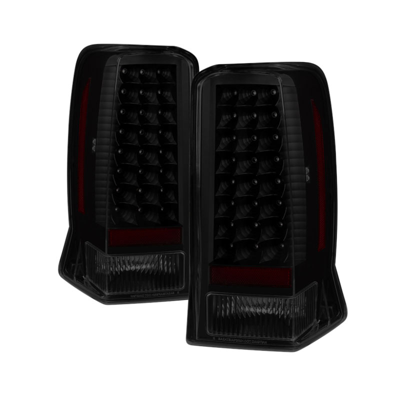 SPYDER 9028137 | Xtune Cadillac Escalade 02-06 LED Tail Light Black Smoked ALT-JH-CE02-LED-BSM; 2002-2006