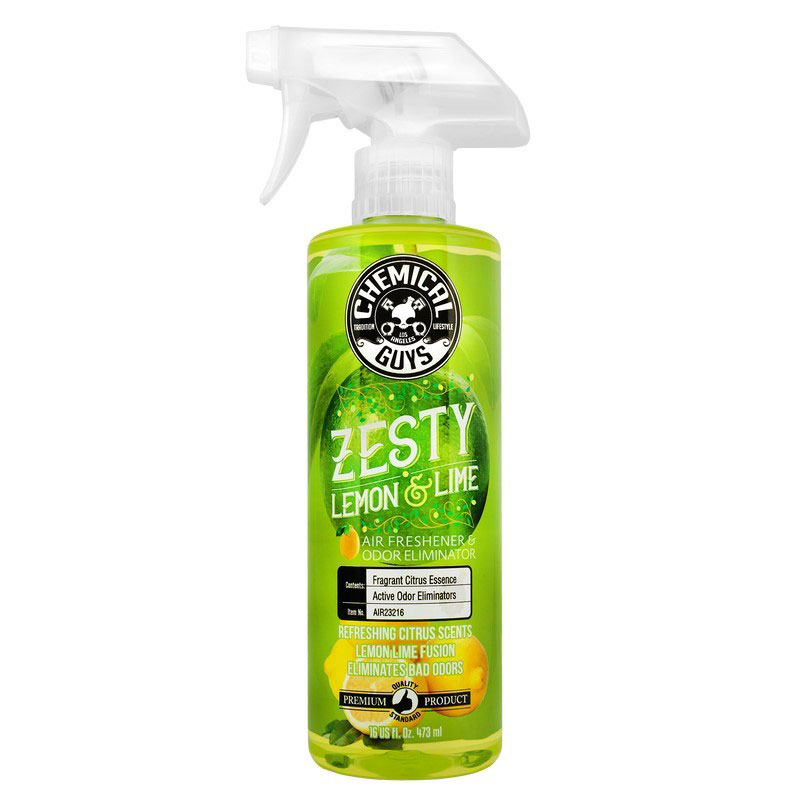 Chemical Guys air23216 | Zesty Lemon Lime Air Freshener & Odor Eliminator - 16oz (P6)