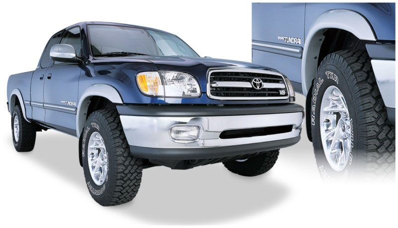 Bushwacker 30902-02 | 00-02 Toyota Tundra Fleetside Extend-A-Fender Style Flares 4pc 76.5/98.2in Bed - Black; 2000-2002