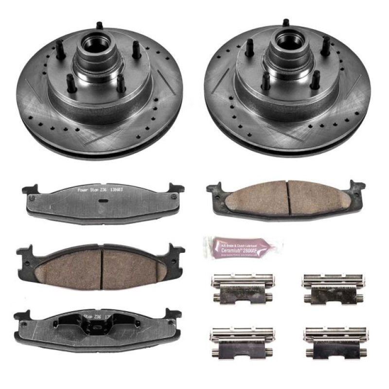 PowerStop k1832-36 | Power Stop 2003 Ford E-150 Front Z36 Truck & Tow Brake Kit; 2003-2015