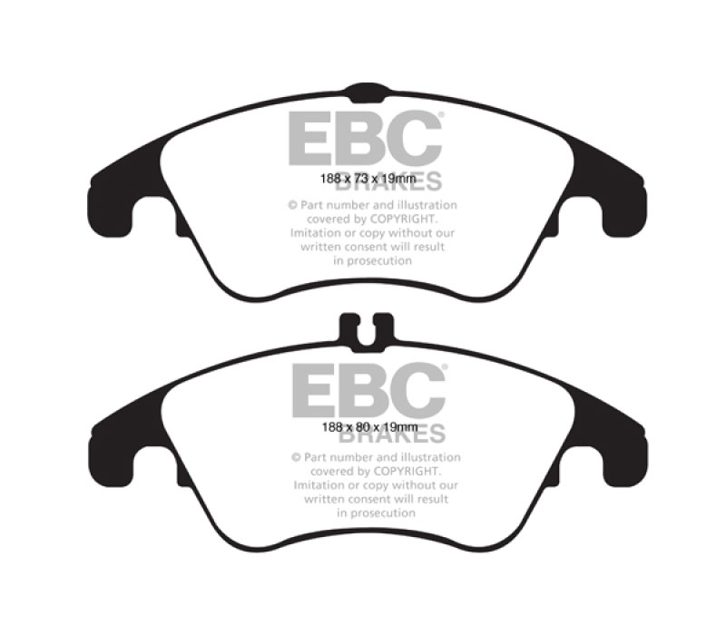 EBC dp31991c | 12+ Mercedes-Benz C250 Coupe 1.8 Turbo Sport Edition Redstuff Front Brake Pads