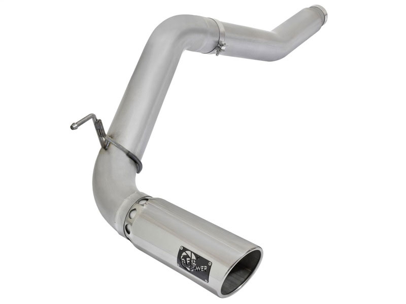 aFe 49-06112-P | Atlas Exhaust 5in DPF-Back Exhaust Aluminized Steel 2016 Nissan Titan XD V8-5.0L w/ Polished Tip; 2016-2016