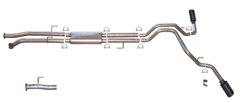 Gibson 67501b | 07-09 Toyota Tundra SR5 4.7L 2.5in Cat-Back Dual Extreme Exhaust - Black Elite; 2007-2009