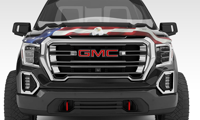 Stampede 302-30 | 1994-2005 Chevy S10 Vigilante Premium Hood Protector - Flag; 1994-2005