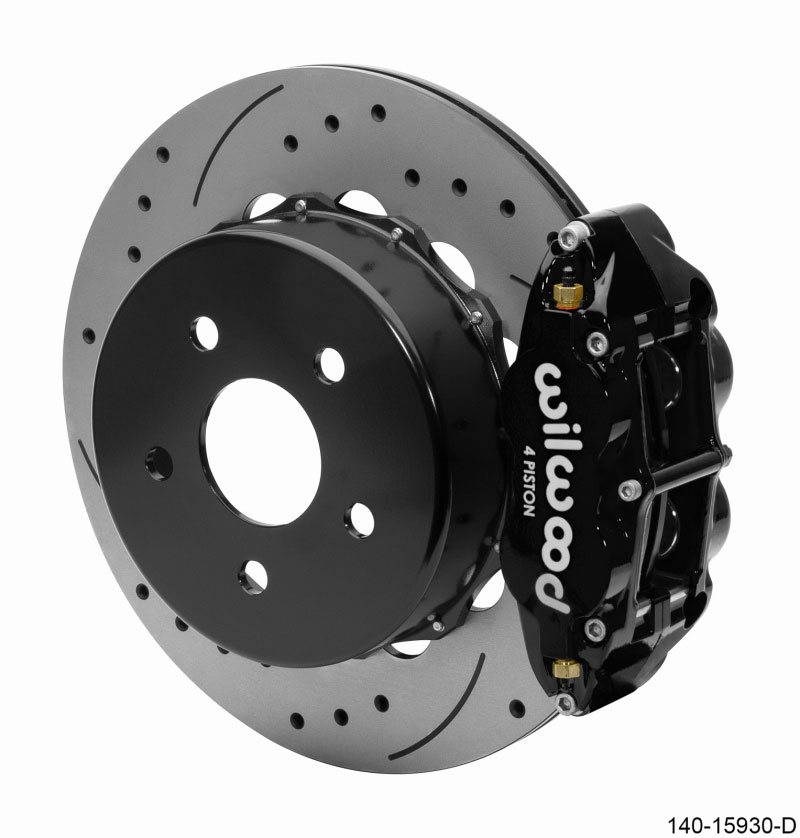 Wilwood 140-15930-d | Superlite 4R Rear Brake Kit 14.00 Black 2018-Up Jeep JL SRP w/Lines; 2018-2024