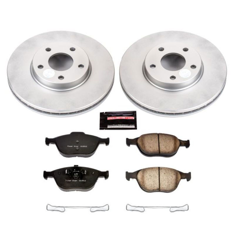 PowerStop crk5580 | Power Stop 10-13 Ford Transit Connect Front Z17 Evolution Geomet Coated Brake Kit; 2010-2013