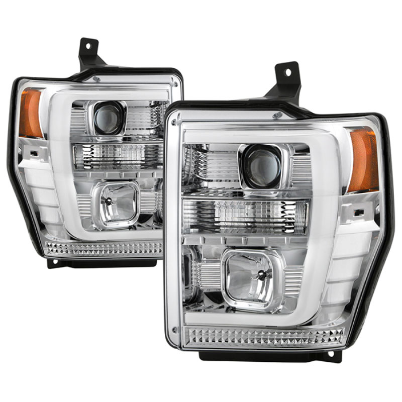 SPYDER 5087744 | Spyder Ford F-250/350/450 08-10 V2 High-Power LED Headlights-Switch Back-Chrome PRO-YD-FS08PL-SBLB-C; 2008-2021