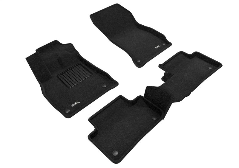 3D Maxpider l1ad04704709 | 3D MAXpider 18-23 Audi Q5/SQ5 (FY/80A) / 21-23 Q5 PHEV Elegant Floor Liner R1 & R2 - Black; 2018-2023