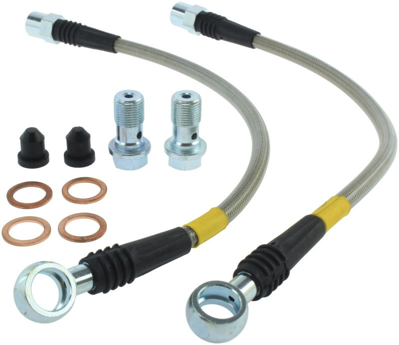 Stoptech 95033508 | StopTech 07-08 Audi RS4 Rear Stainless Steel Brake Line Kit; 2007-2008