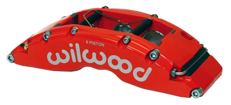 Wilwood 120-14320-fsr | Caliper-TC6R-Red 1.88/1.62/1.62in Pistons 1.38in Disc