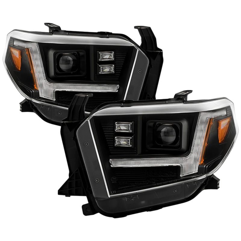 SPYDER 5088802 | Spyder Signature 14-21 Toyota Tundra SR/SR5 Projector Headlights - Black (PRO-YD-TTU14V2SI-SBSEQ-BK); 2014-2021