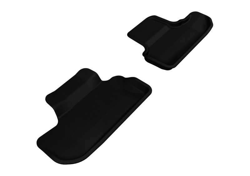 3D Maxpider l1dg01521509 | 3D MAXpider 2008-2010 Dodge Challenger Kagu 2nd Row Floormats - Black; 2008-2010