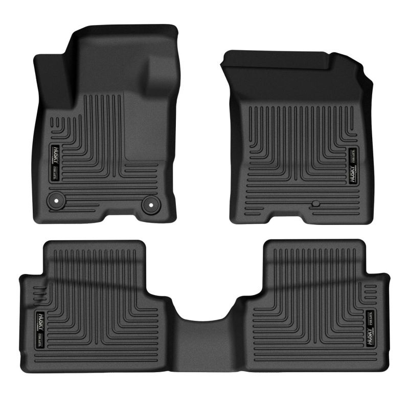 Husky Liners 95401 | 22-23 Ford Maverick Hybrid Weatherbeater Black Front & 2nd Seat Floor Liners; 2022-2023