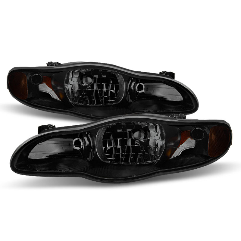 SPYDER 9028939 | Xtune Chevy Monte Carlo 00-05 OEM Style Headlights Black Smoked HD-JH-CMC00-AM-BSM; 2000-2005