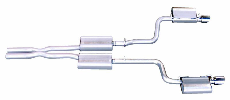 Gibson 617004 | Performance Exhaust Dodge Magnum STR / 8 6.1L Stainless Cat-Back Dual Exhaust System; 2006-2008