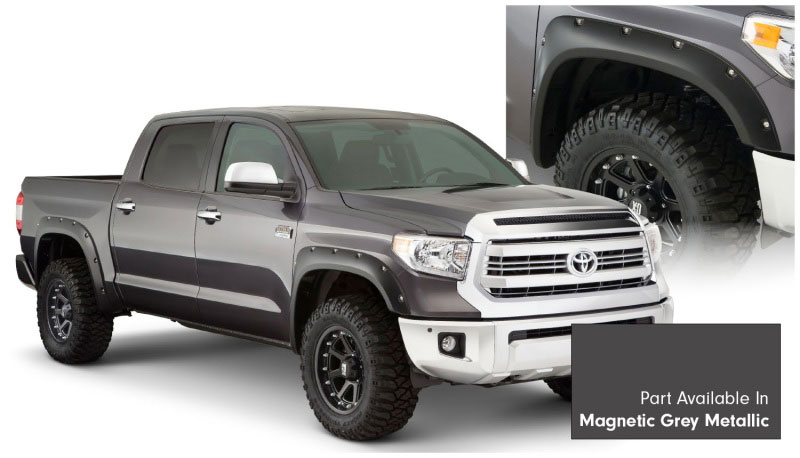 Bushwacker 30918-63 | 16-18 Toyota Tundra Fleetside Pocket Style Flares 4pc - Magnetic Grey; 2016-2018